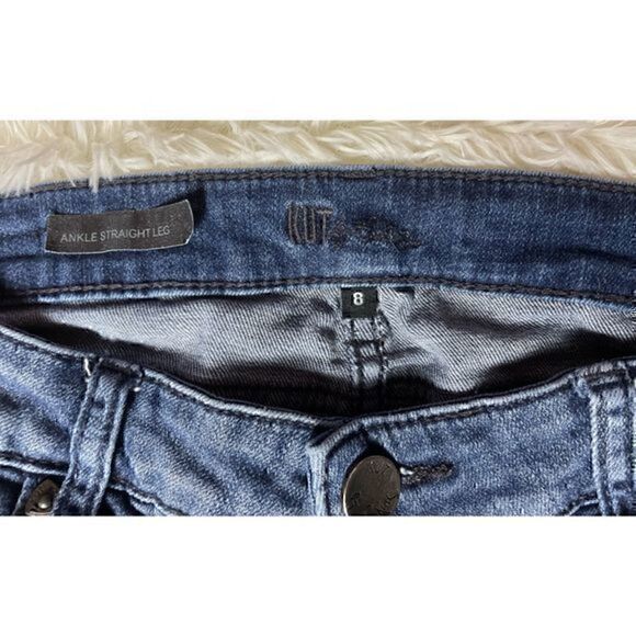 EUC KUT From the Kloth Ankle Straight Leg Jeans Size 8 - Picture 3 of 11